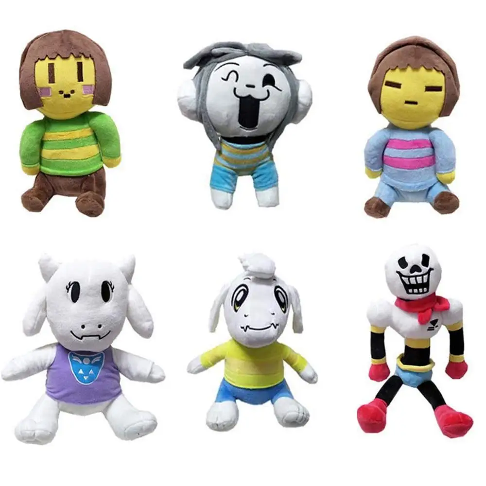 Undertale плюшевые игрушки Санс и папирус из сказок подземелья Asriel Toriel Мягкие кукла
