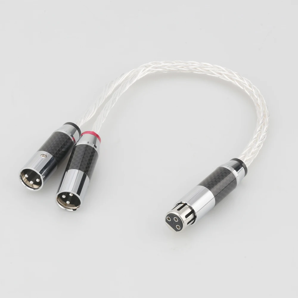 Yeung Qee 3 Pin XLR3 Male to Dual XLR3 Female Cable Audio Patch Y Cable Cords XLR Splitter Y-Adapter 