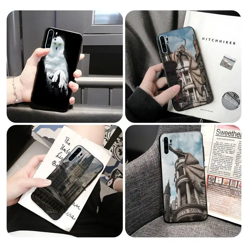 Чехол для телефона с изображением совы и города Huawei Mate20lite P10 P20 P30pro P30 Mate10Pro |