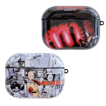 

Japan Anime ONE PUNCH-MAN Case For Apple Airpods 3 Pro Wireless Bluetooth Earphone Silicon Headphone Cartoon Cover