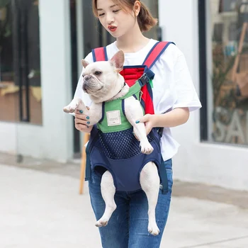 

Pet Carrier Backpack Adjustable Pet Front Cat Dog Carrier Backpack Outdoor Travel Legs Out Easy-Fit for Small Dog Cats