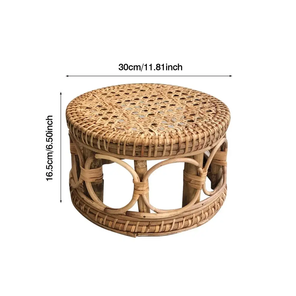 

Rattan Flower Stand Gardening Wooden Nordic Restaurant Flower Pot Stand Balcony Durable Decorative Shelf Holder For Indoor
