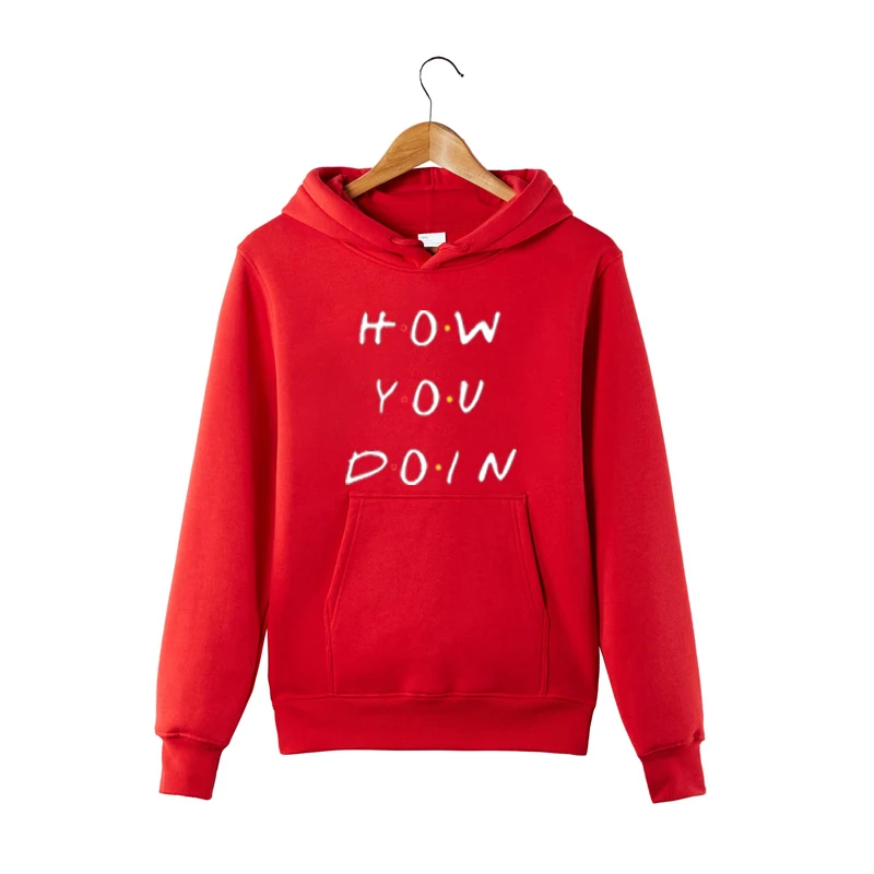 How You Doin/Модная толстовка унисекс в стиле Харадзюку с надписью