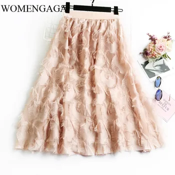 

Korea 2020 NEW Spring And Summer A-line Double Multi-layer Mesh Halfbody Skirt Wholesales Chiffon Ruffles Sweet Tassel Y098