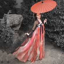 Традиционные танцевальные костюмы Hanfu женское китайское народное платье феи певцы одежда для сцены Восточное представление фестиваль наряд DC2691