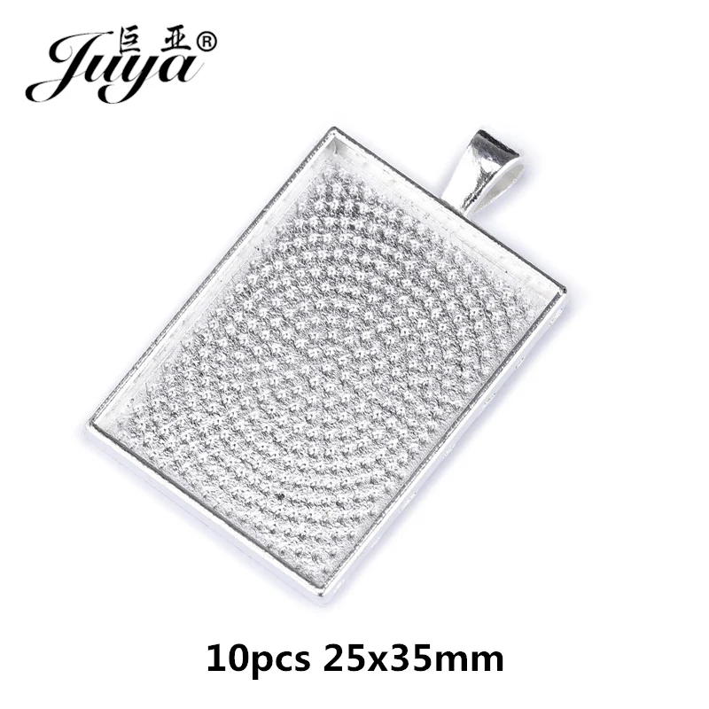 PH PandaHall 30x40mm Cabochon per Bigiotteria, 5pz Argento Antico Ciondolo in Lega vassoi cornici ovali con 5pz Cabochon in Vetro, Ciondolo Cabochon per Foto Ciondolo Vetro Artigianali Gioielli