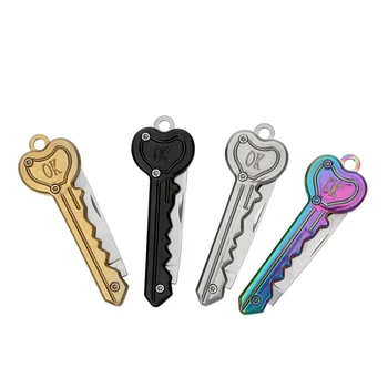 

Paper Cutter Mini Key Knife Hand Tool Set Keyring Blade Camp Outdoor Survive Tool Fold Pocket Knife Letter Box Opener