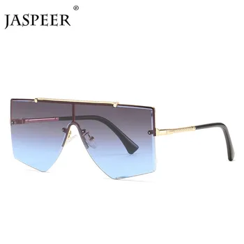 

JASPEER Oversized One Piece Sunglasses Women Retro Gradient Shades UV400 Vintage Glasses Men Fashion Eyewear