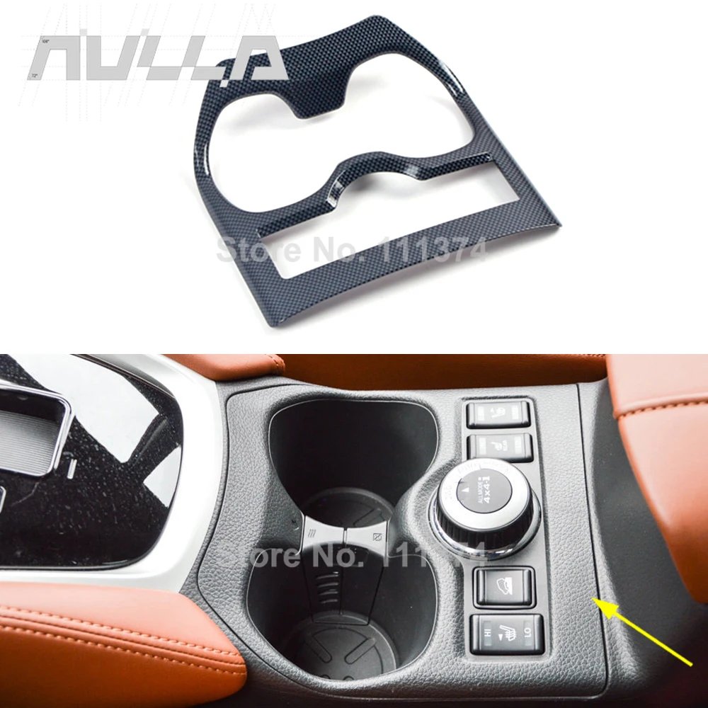 

Для NISSAN X-Trail T32 XTrail Rogue 2014 2015 2016 2017 2018 2019 2020 Автомобильная крышка держателя стакана для воды ABS Углеродные внутренние детали