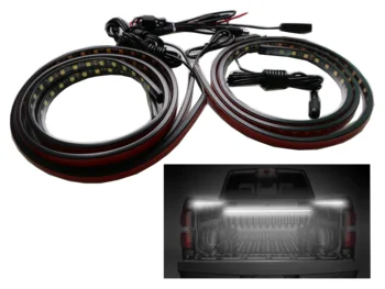 

3Pcs 60" Truck Bed Light Strip White Waterproof LED Light Strip for Jeep Pickup RV SUV Vans Cargo Boats with On-off Switch Fuse