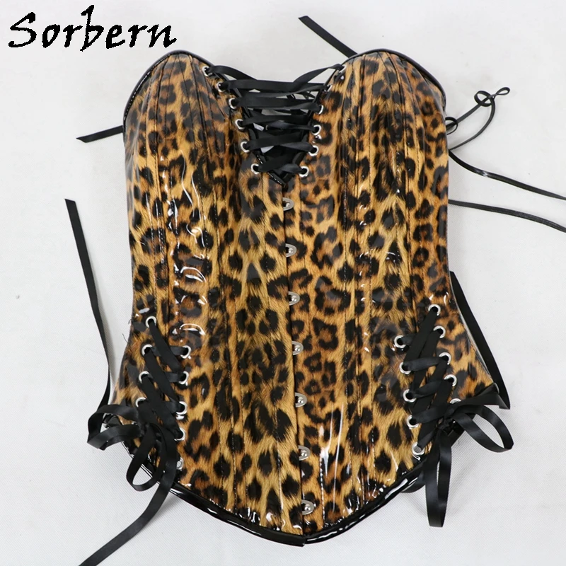 Sorbern Custom Color Corset Women Fetish U-Shaped Cup Support Breast Steel Corset With Corset Lace Up Back Hourglass