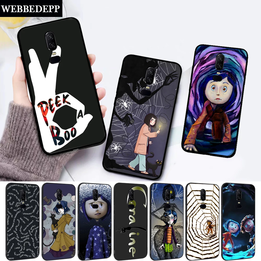 

Coraline movie Pattern Silicone soft Case for Oneplus 5 5T 6 6T 7 Pro
