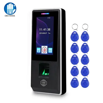 

4.3inch RFID Access Control Keypad Card Reader Keyboard Fingerprint Biometrics System USB Time Attendance for Door Locks System