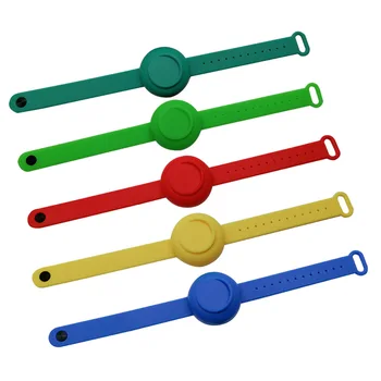 

1-5PC Sanitizer Bracelet Pumps Disinfectant Sanitizer Dispenser cute heart Wristband Hand Sanitizer Dispensing Silicone Bracelet