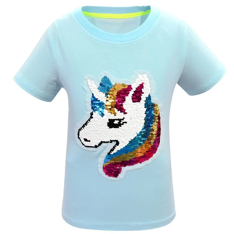 unicorn sequin flip shirt