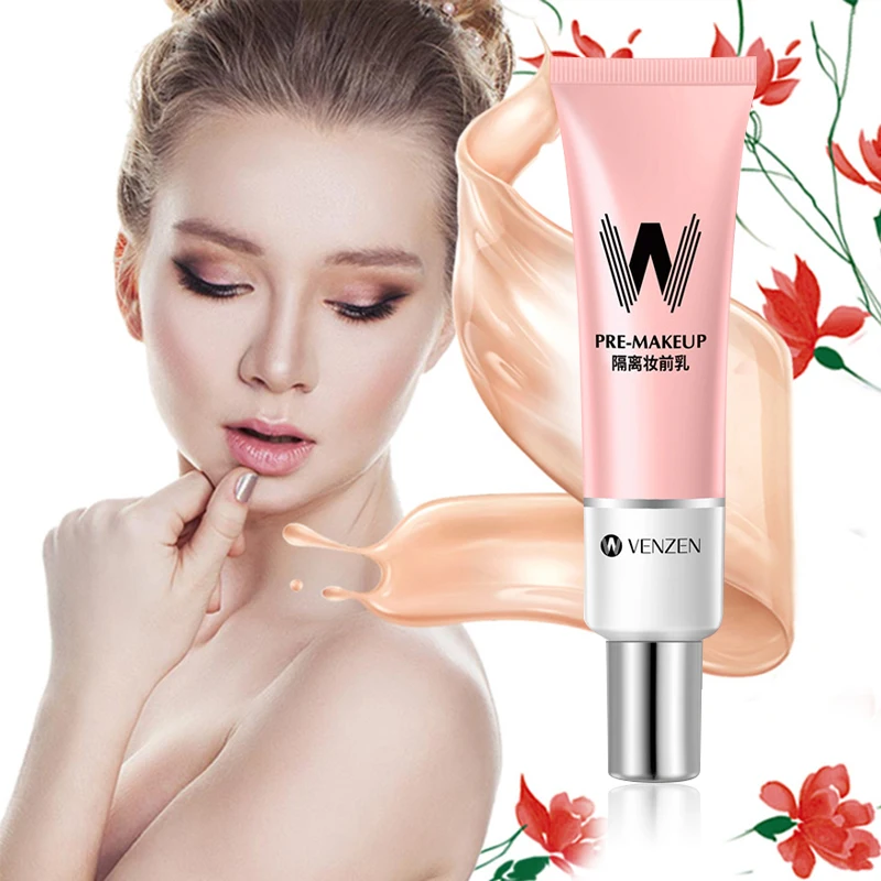 

30ml VENZEN Primer Make Up Shrink Pore Concealer Base Smooth Face Brighten Makeup Skin Invisible Pores Cosmetic TSLM1