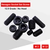 Hex Socket Set Screw M2 M2.5 M3 M4 M5 M6 M8 M10 M12 Carbon Steel Grub Screw Grade 12.9 Black Color Match With Hex Socket Wrench ► Photo 1/6