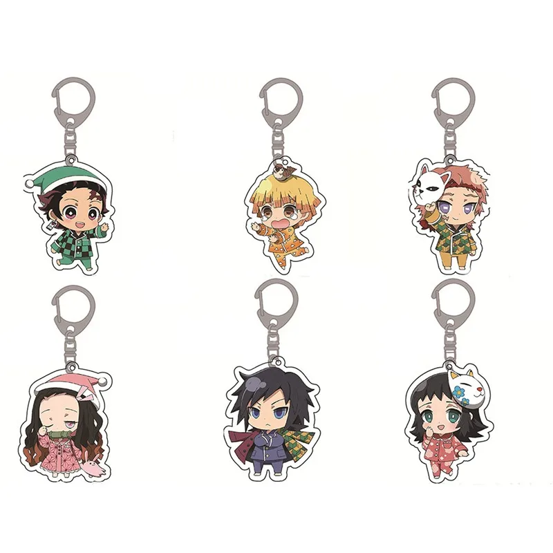 Аниме демон убийца Kimetsu No Yaiba фигурка Kamado Tanjirou Nezuko Hashibira Inosuke брелок Подвеска