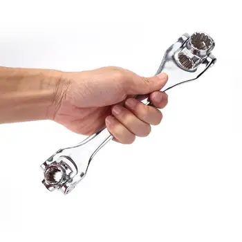 

12 Teeth High Quality Multi-functional Wrench 8-19mm 360 Degree Rotation Head Automobile Repair Tool Universal Spanner