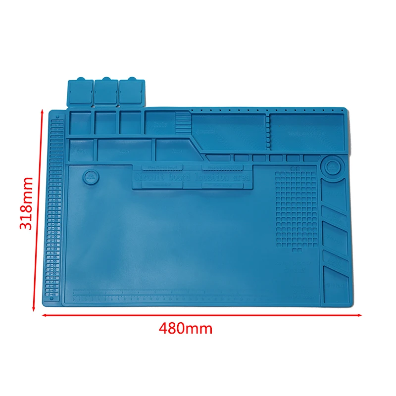 Антистатическая теплоизоляция рабочий коврик паяльная станция Железный телефон компьютер ремонт коврик Магнитный термостойкий BGA изолятор платформа