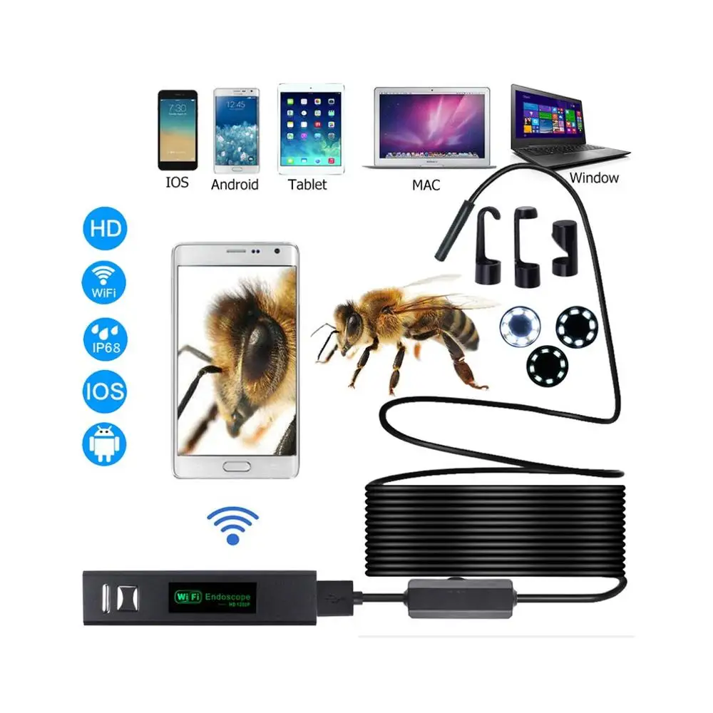 

wifi Endoscope 1200p Ultra High Definition 1 Meter Mobile Phone Endoscope