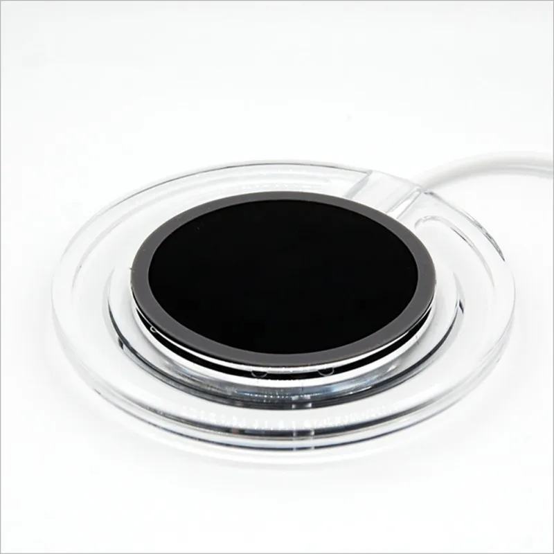 5W Qi Беспроводное зарядное устройство Магнитная Зарядка для IOS 8 X XS MAX XR быстрое зарядное устройство USB Qi прозрачная зарядная панель для телефона Android