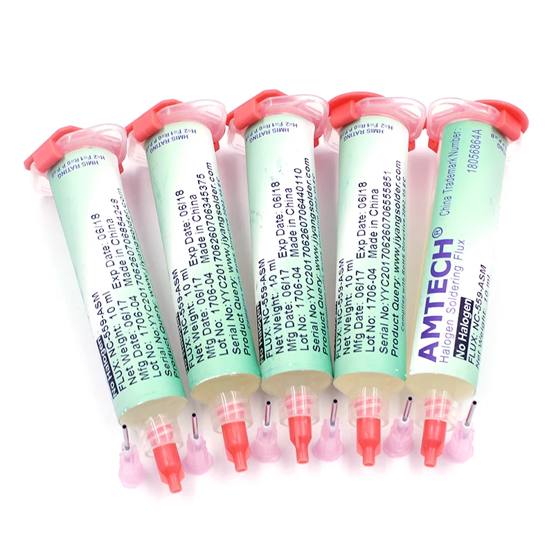 AMTECH NC-559-ASM BGA PCB No-Clean паяльная паста Сварка Расширенный масляный флюс смазка 10cc пайка ремонтные инструменты C0011 с иглой