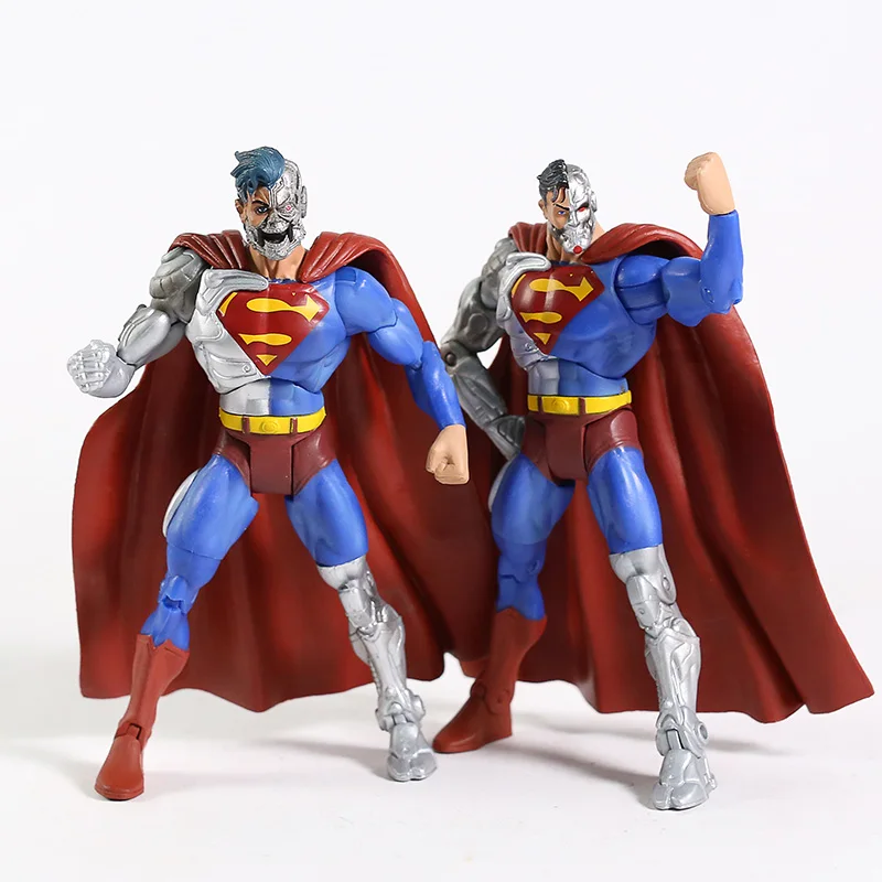 DC Comics Villain Cyborg Superman PVC Action Figure Model Toy