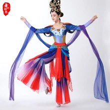 Китайские традиционные костюмы Hanfu классические танцевальные костюмы Шелковый путь lute сценические костюмы Chang's fly to the moon