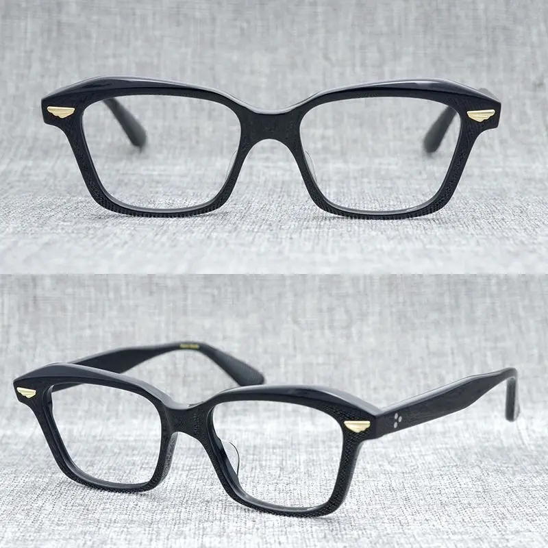 

Acetate Square Glasses Frame Men Women Eyeglasses Myopia Reading Eyewear Prescription Optics Spectacles Match Business Fashion