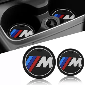 

1pcs Car Interior Water Cup Bottle Holder Anti-slip Pad Mat For bmw M Sticker X1 X3 X4 X5 X6 X7 e46 e90 f20 e60 e39 accessories