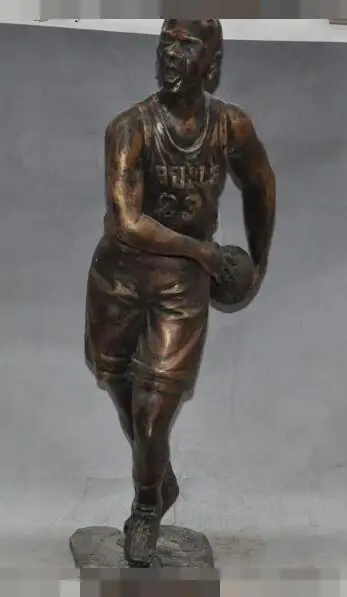 S06082 American Famous Great Basketball Athlete Michael Jordan bronze statue Sculpture discount 30% (C0324) | Дом и сад