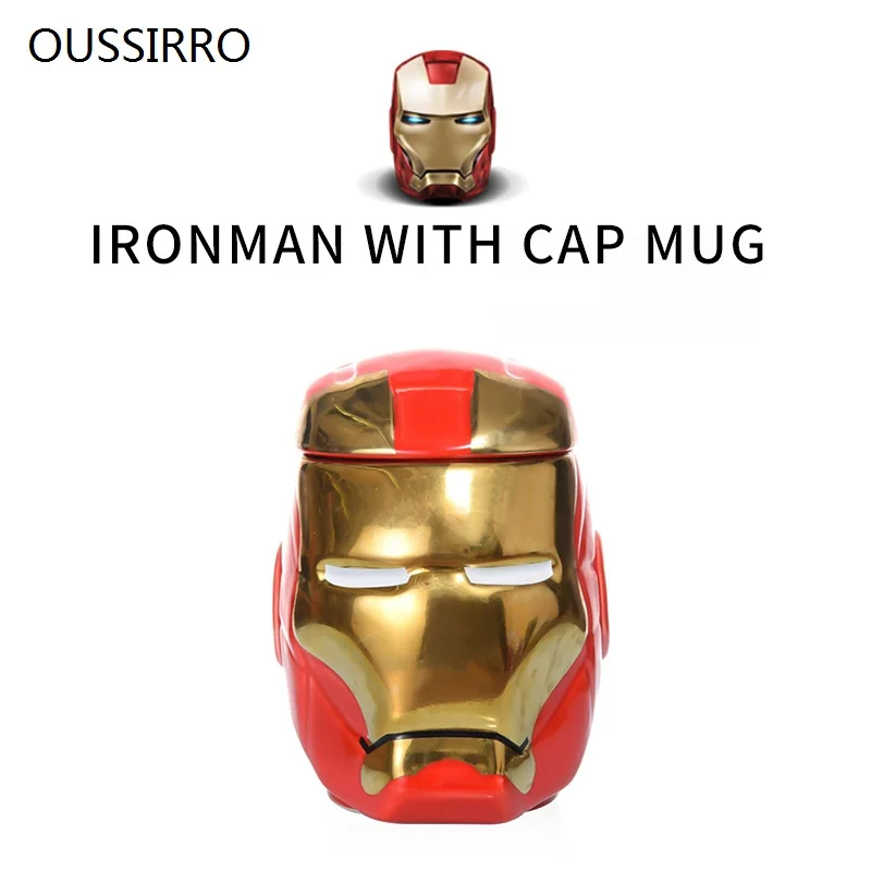 Креативная тема Мстителей массовый объем Ironman Гальваническая керамическая