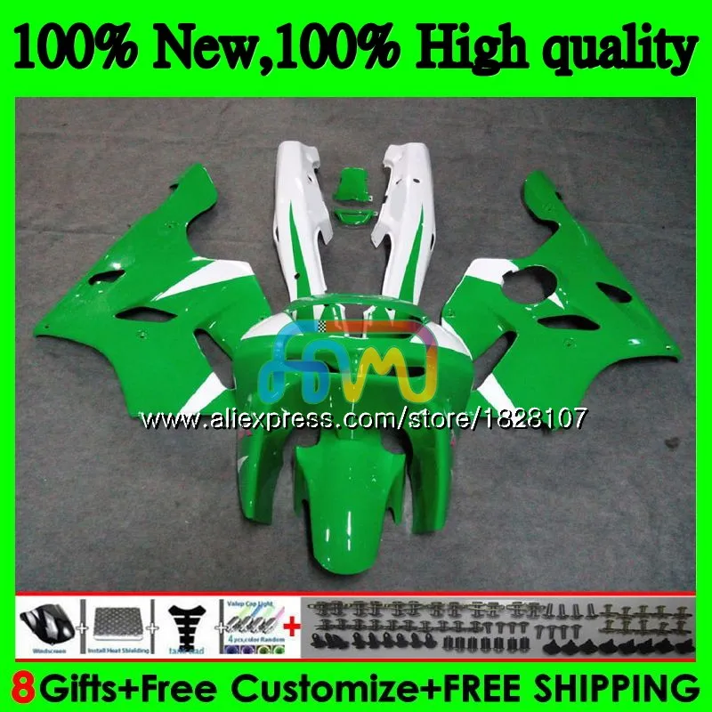 Корпус для KAWASAKI ZX 636 600CC ZX-636 ZX636 ZX-6R зеленый Глянец 22BS. 36 ZX600 ZX 6R ZX6R 94 95 96 97 1994 1995 1996 1997 обтекатель - Цвет: No. 1