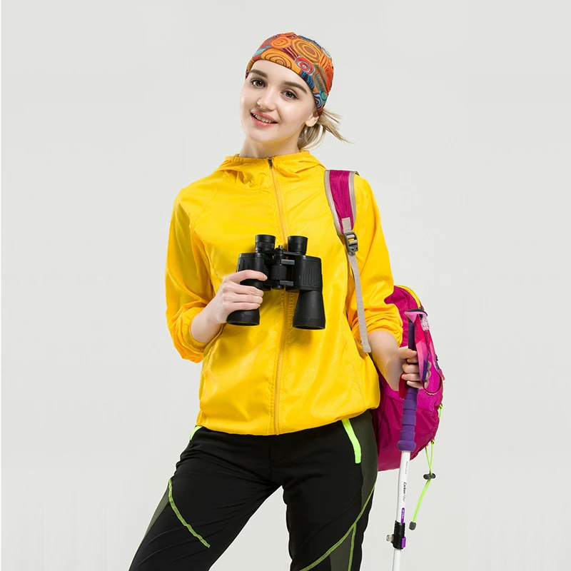 

10 Colour Men Women Hiking Travel Waterproof Windproof Anti-UV Hooded Jacket Outdoor Bicycle Quick Dry Coat Sunscreen Unisex
