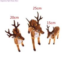 Miniaturas de hadas para decoración navideña, ciervo de Navidad, alce, Reno, 1 ud., gran oferta