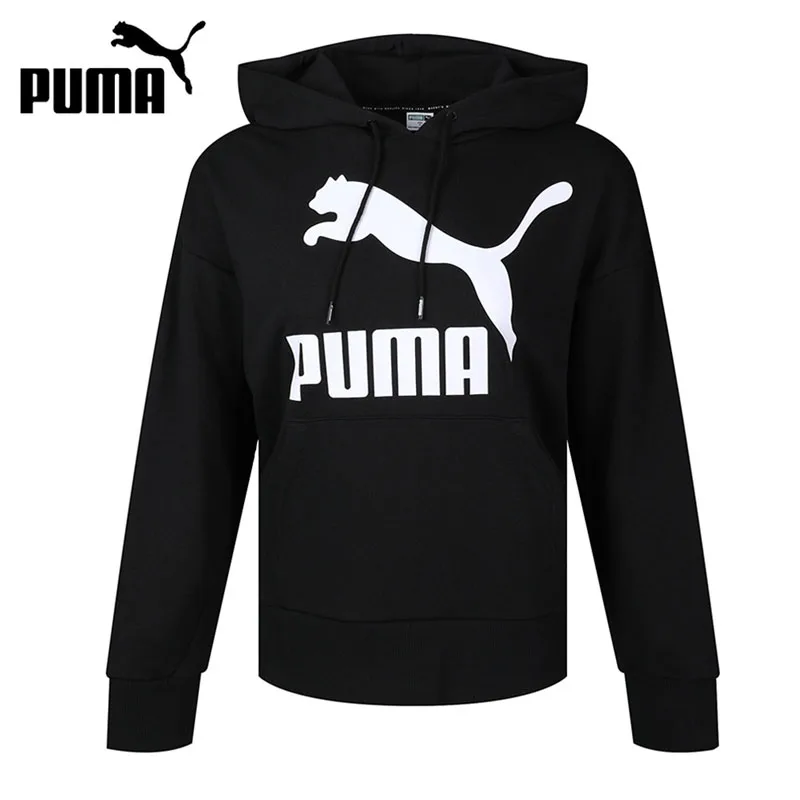 Original New Arrival PUMA Classics Logo Hoody Regular fit Women's Pullover Hoodies Sportswear | Спорт и развлечения