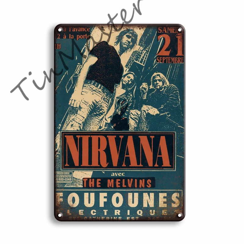 Металлический постер Rock N Roll Жестяная Табличка винтажное украшение для интерьера