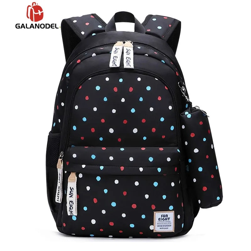 

Dot Girl School Backpack School Bags For Teenage Girls Women Rucksack Laptop Backpack Children