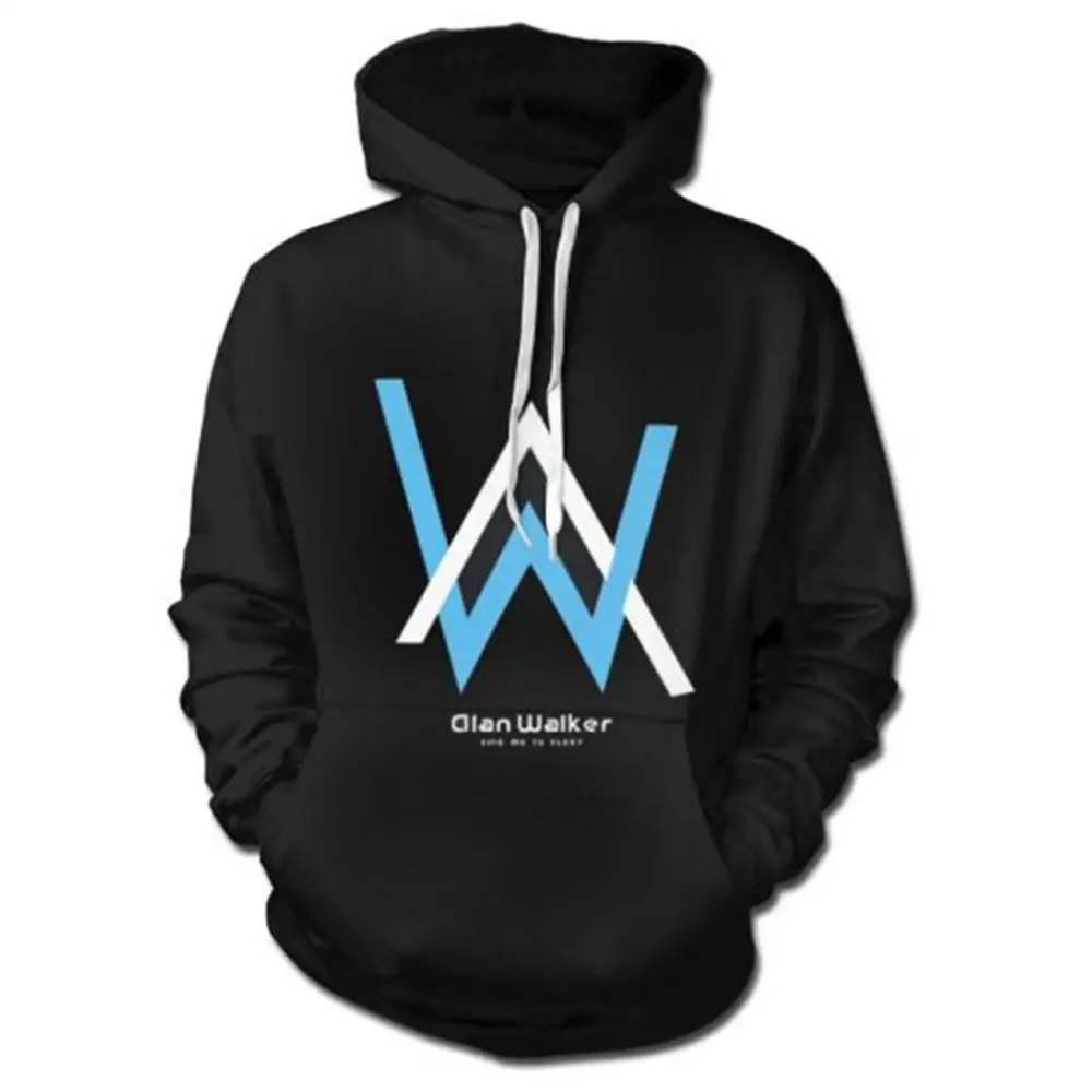 Зимняя флисовая толстовка Alan Walker с выцветшим капюшоном, мужская толстовка с принтом в стиле хип-хоп рок-звезды, флисовая толстовка с капюшоном для мужчин - Цвет: WW0012HM