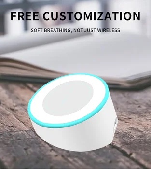 

Wireless Charger W20 For iPhone 8 11 X XR XS Max LED Breathing lamp Wireless Fast Charging for Samsung S20 S10 USB Charger Pad