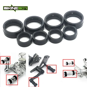 

BIKINGBOY Universal Foot Pegs Rubber O-Ring For Harley Honda Suzuki Yamaha Kawasaki Cruiser VT 600 750 XVS 1100 VS 1400 VL 800