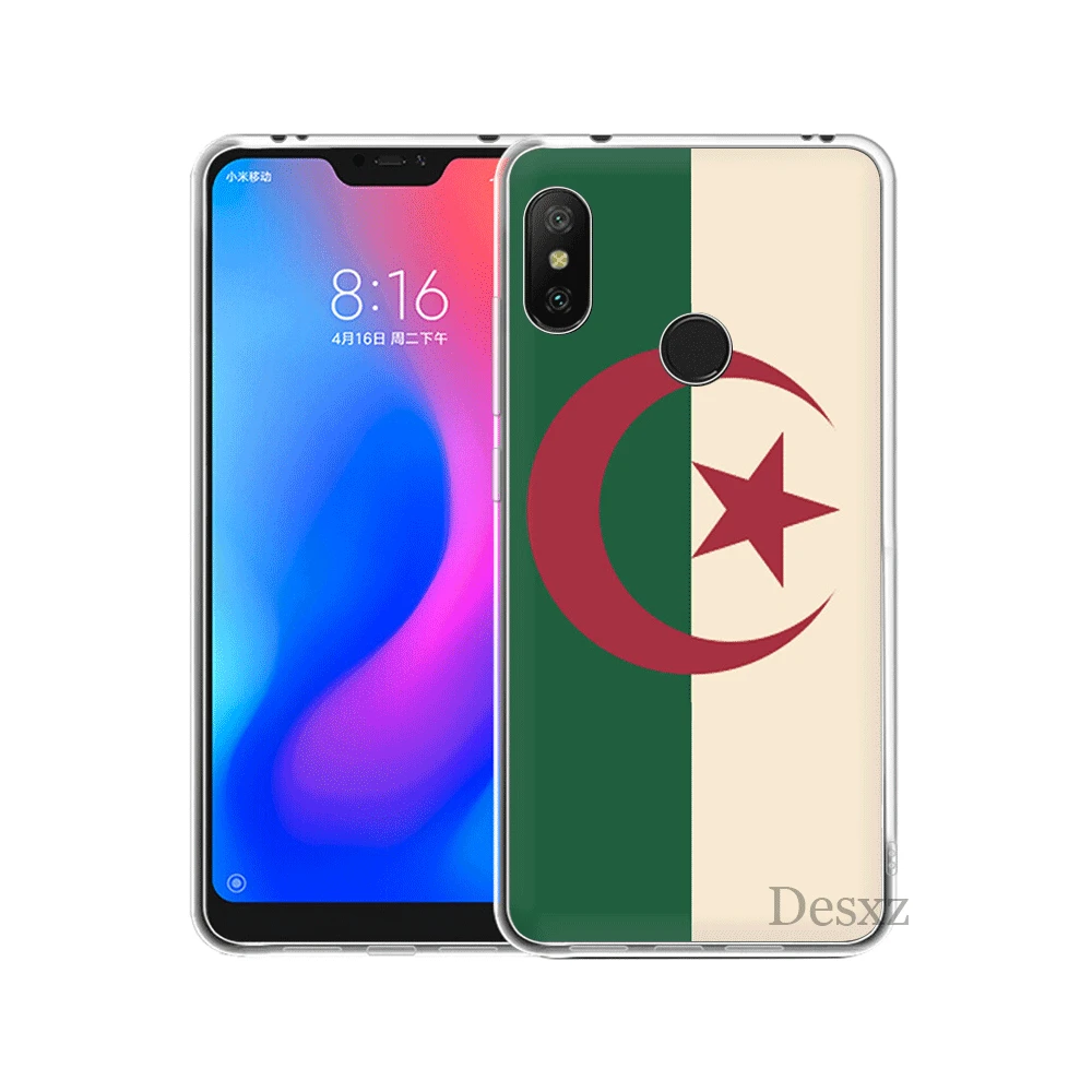 Mobile Phone Case For Xiaomi Mi F1 9 9T MAX 3 A3 Pro CC9 CC9E 5 5S 6 Mix 2S 8 A1 A2 5X 6X Lite Hard Cover Algeria Flag - Цвет: H3