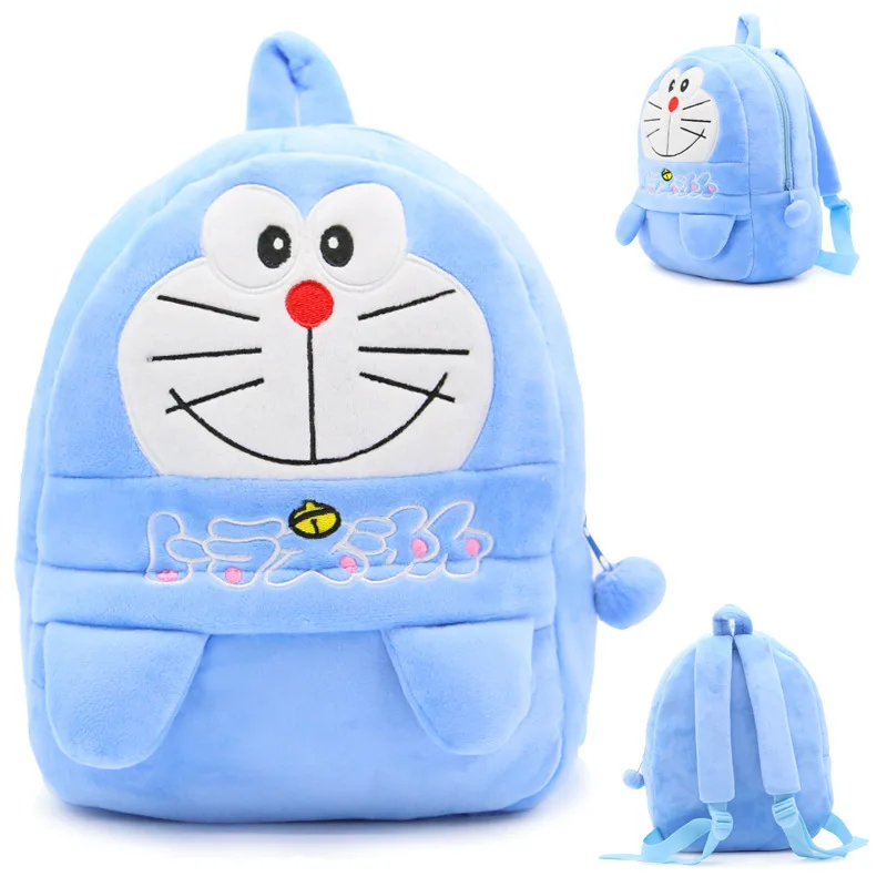 Новый милый мультяшный Детский плюшевый рюкзак Doraemon школьный для детского сада