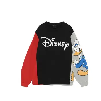 

URZARACOS cashmere sweater new 2020 spring women's round neck loose long-sleeved women's sweater tide zara disney cooperation