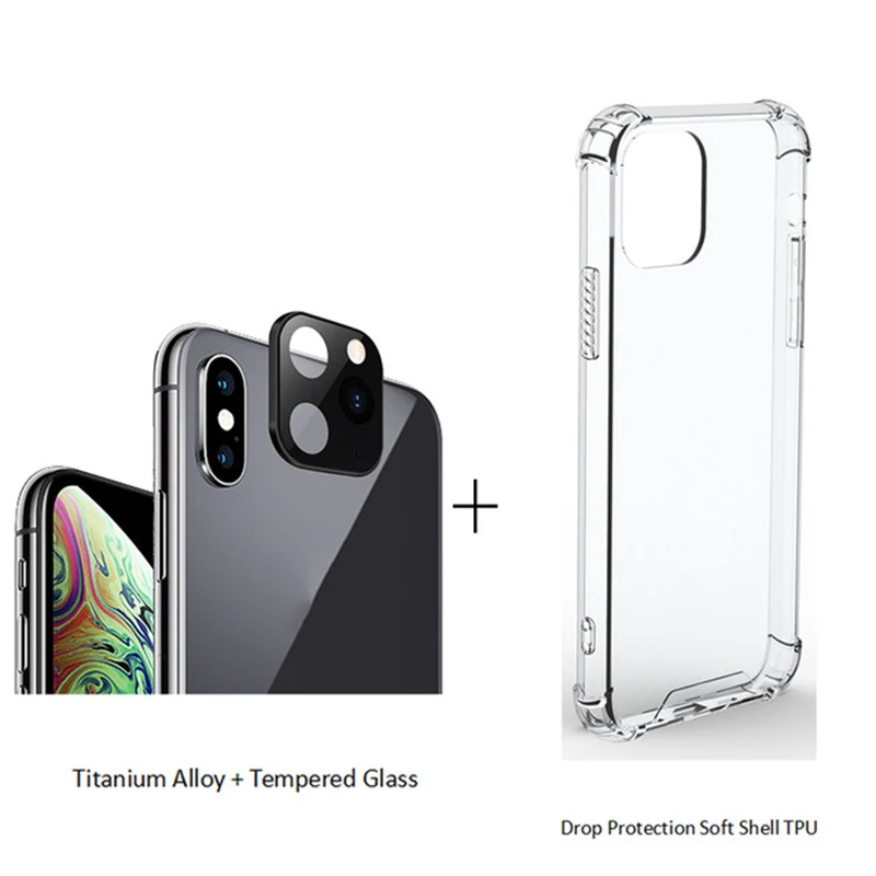 Роскошный металлический алюминиевый защитный чехол для iPhone X XS, Макс. Секундная Замена для iPhone11 Pro Max, наклейка на рассеиватель, Защитная крышка для камеры