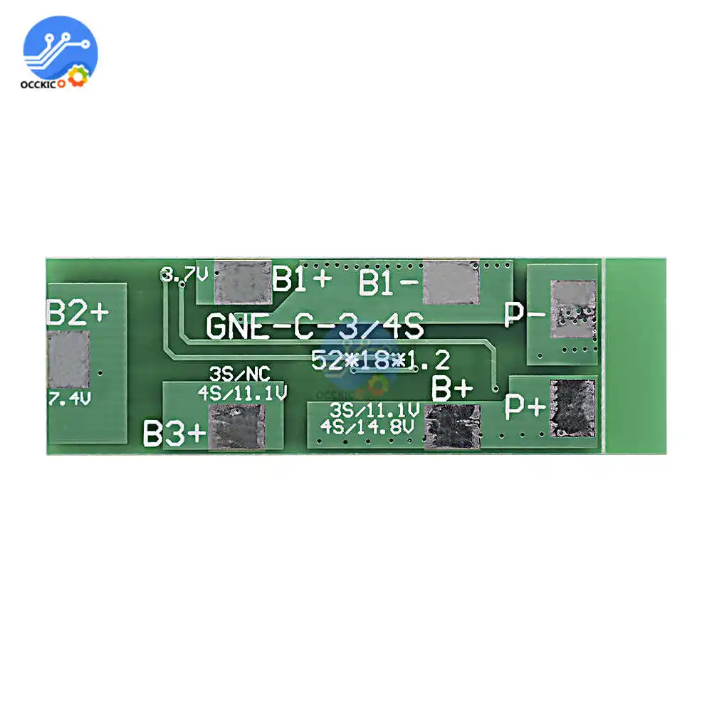 BMS 4S 8A 18650 литиевая батарея зарядное устройство Защитная печатная плата PCB PCM