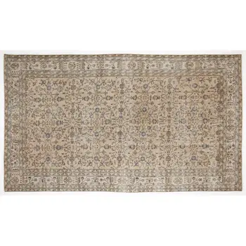 

Handmade Beige Vintage English English Area Rug 182x324 Cm-5'12''X10'8''