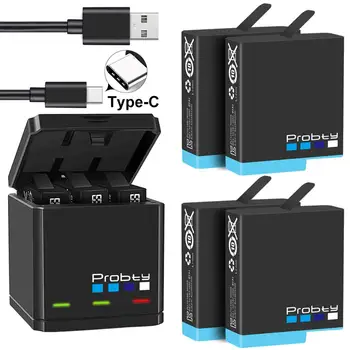 

Probty 3 Slots Battery LED Charger Storage Box or Battery for GoPro Hero 8 7 6 Black Camera Accessories