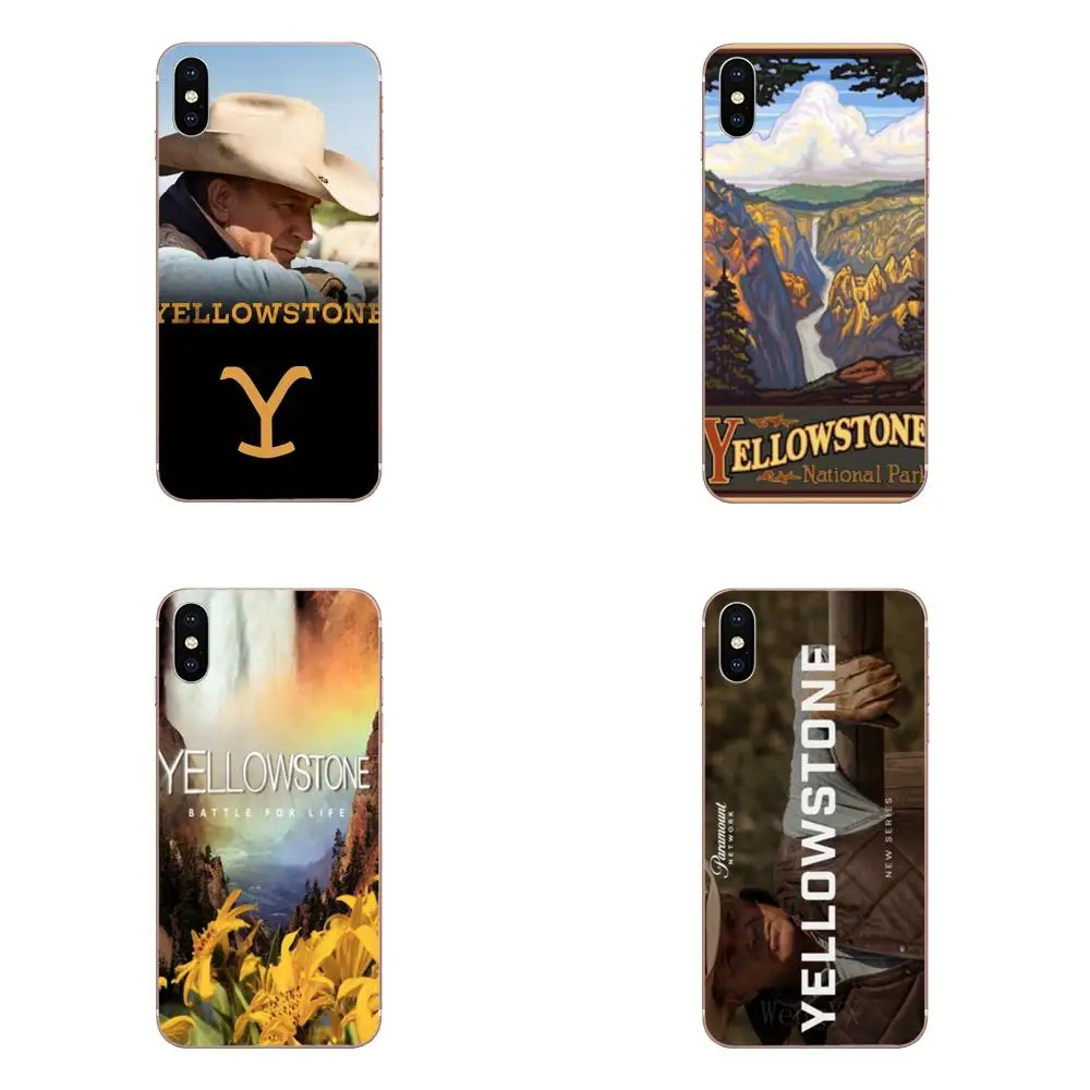 Для samsung Galaxy Note 5 8 9 S3 S4 S5 S6 S7 S8 S9 S10 5G mini Edge Plus Lite мягкие чехлы из ТПУ Movie Yellowstone National Park